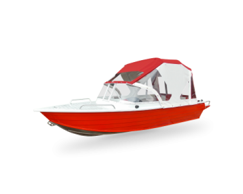 Вятбот-430 PRO. Ходовой тент на стандартное заводское стекло