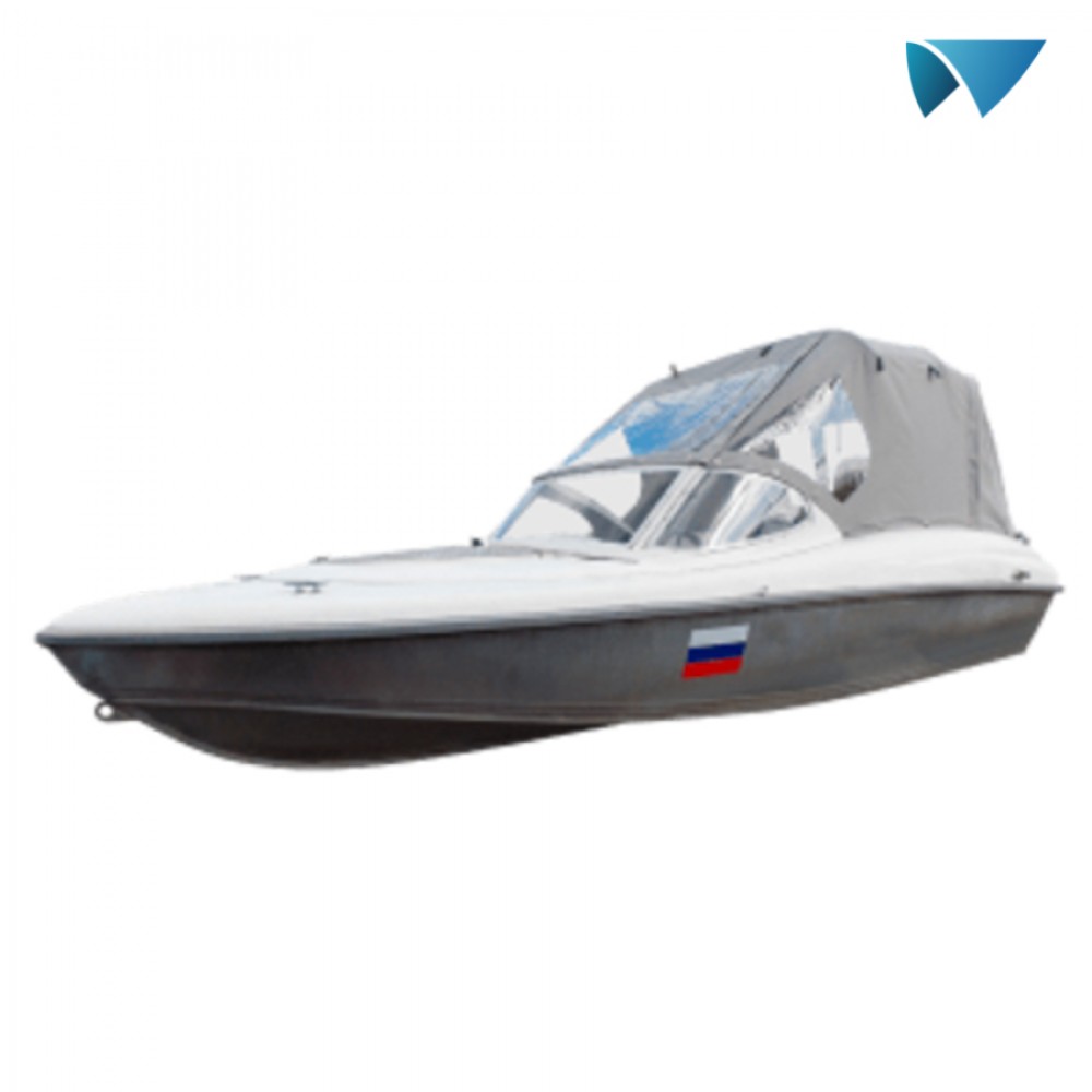 Ходовой тент «Рубка-СТС» для лодки «Gladius Glide 460» на штатное заводское стекло
