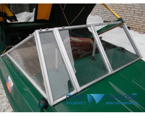 Ремкомплект ветрового стекла с калиткой для лодки Крым-M