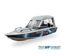 Wellboat-41-4 (Вельбот-41-4). Ходовой тент на стандартное заводское стекло