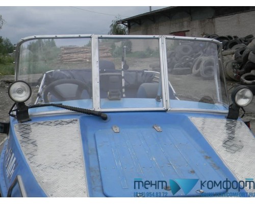 Ремкомплект ветрового стекла с калиткой для лодки Воронеж-М