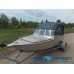 Ходовой тент «Рубка-СТС» для лодки «Wyatboat-460 DCM» на штатное заводское стекло