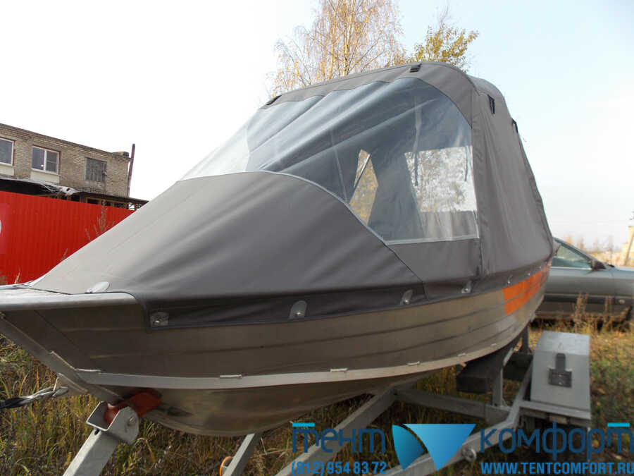 Фотографии лодки «Wellboat-37» с современным ходовым тентом